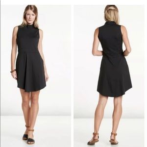 New! Pretty black Toad & CO mock-neck sleeveless dress with pockets!  Size M